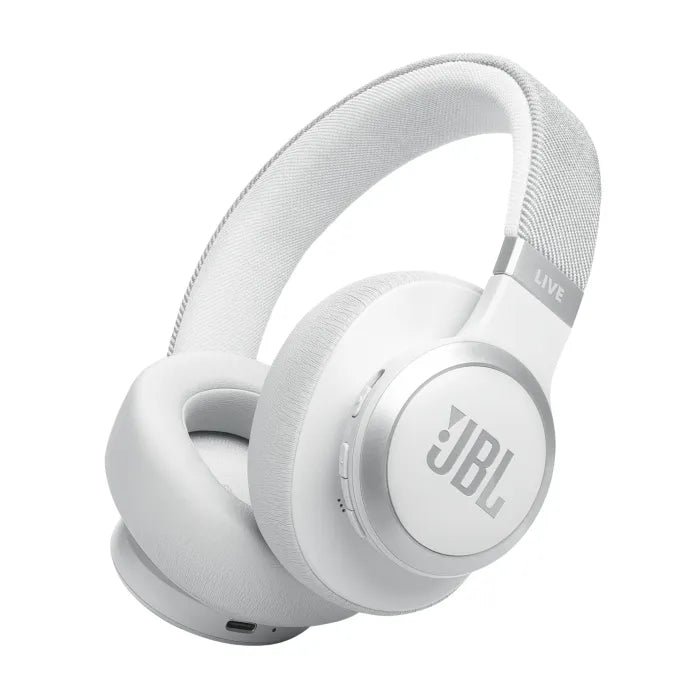 JBL Live 770 Noise Cancelling Over-Ear Headphones - White