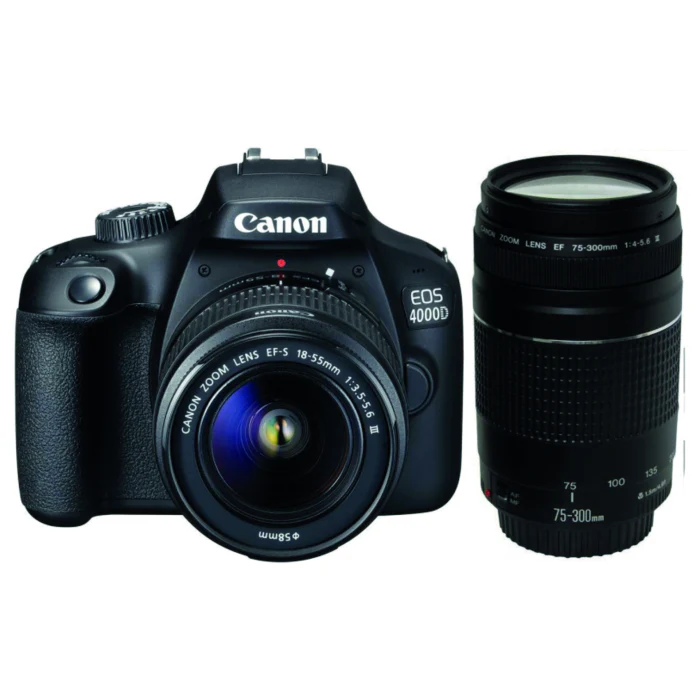 Canon EOS 4000D Twin Lens Bundle