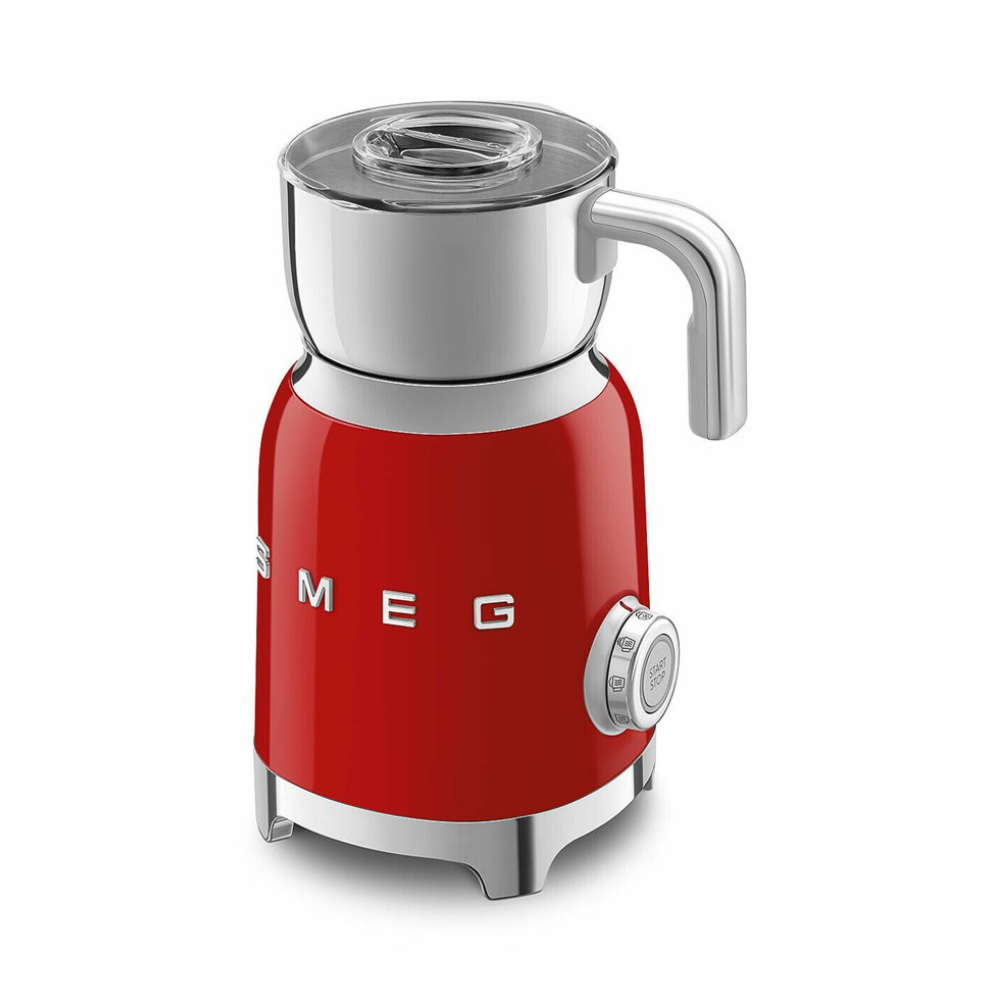 Smeg Milk Frother in Red with Tritan TM Renew