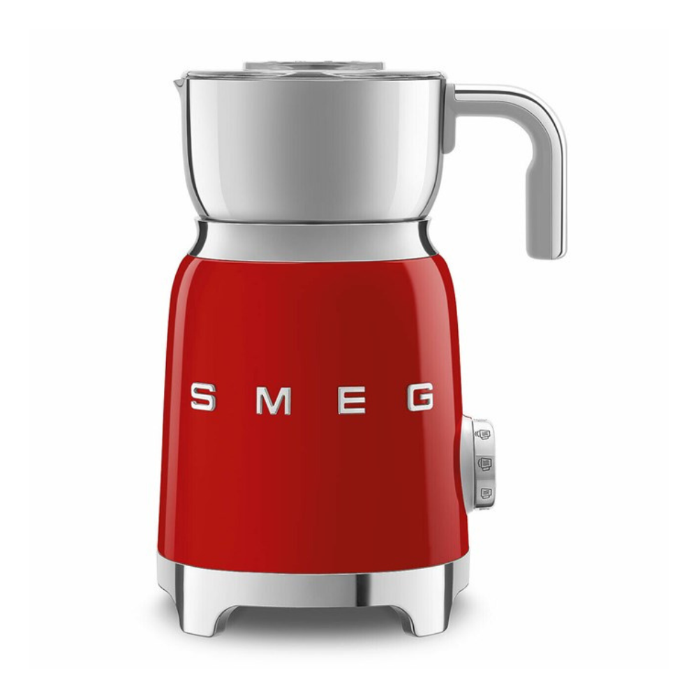 Smeg Milk Frother in Red with Tritan TM Renew