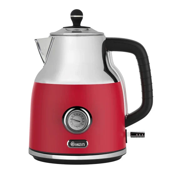 Swan Retro Cordless Kettle with Gauge, 1.7L