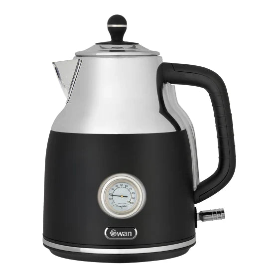 Swan Retro Cordless Kettle with Gauge, 1.7L