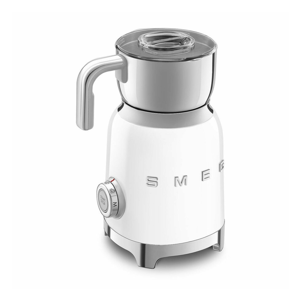 Smeg Milk Frother in White with Tritan TM Renew
