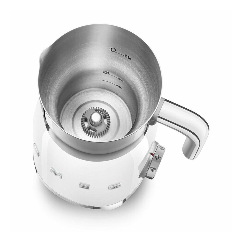 Smeg Milk Frother in White with Tritan TM Renew