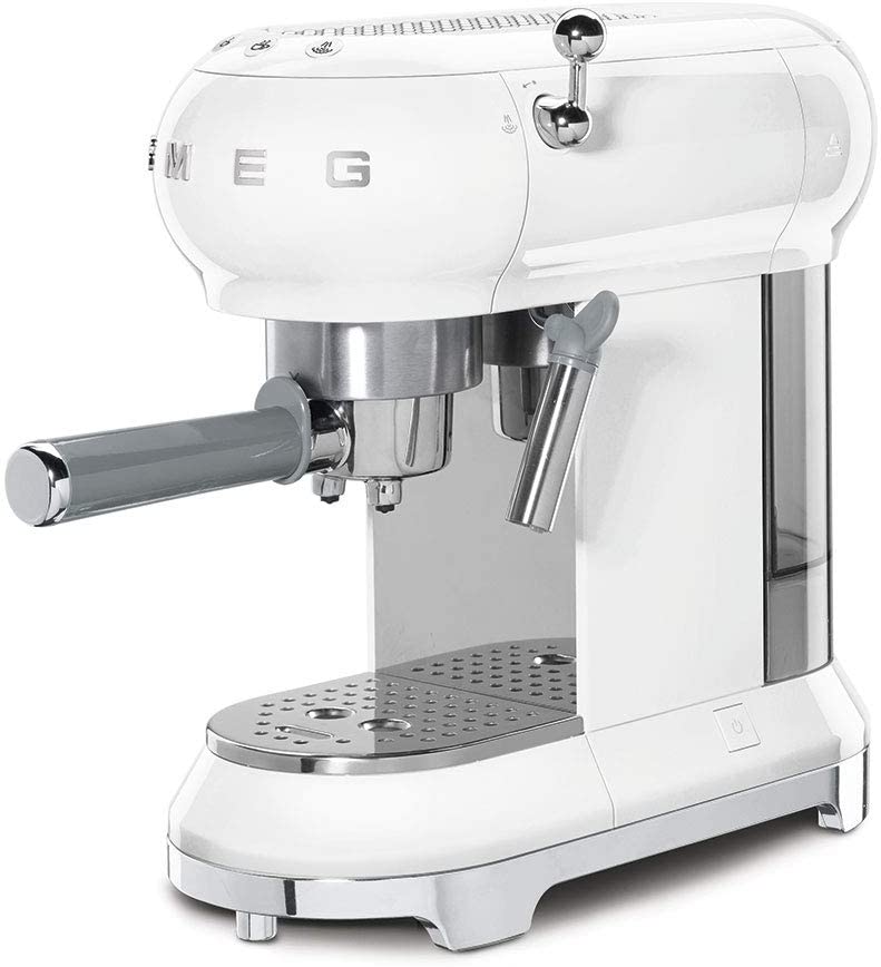 Smeg Retro 50's Espresso Coffee Machine White