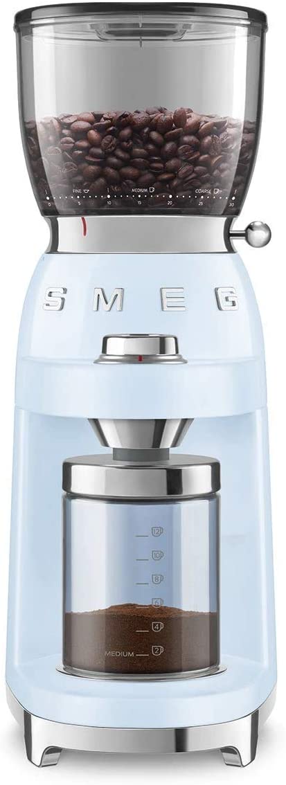 Smeg Retro 50's Coffee Grinder Pastel Blue