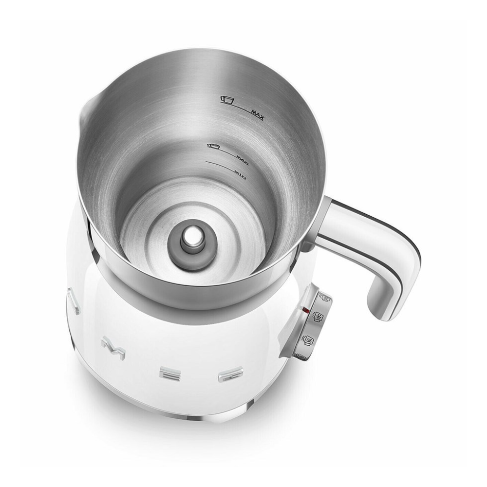 Smeg Milk Frother in White with Tritan TM Renew