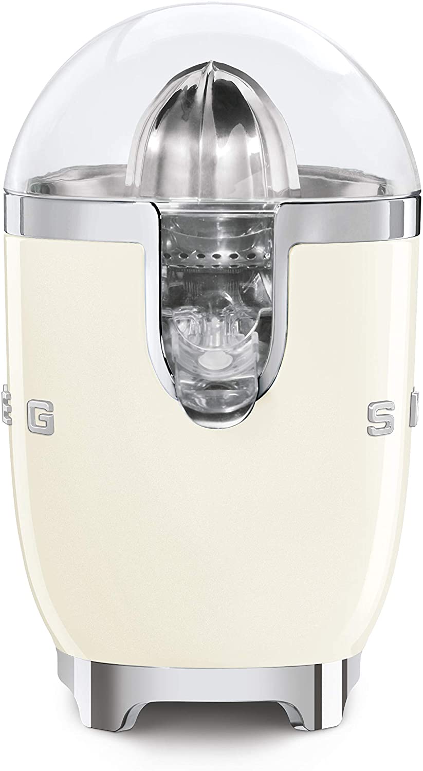 Smeg Citrus Juicer with Juicing Bowl and Lid Cream