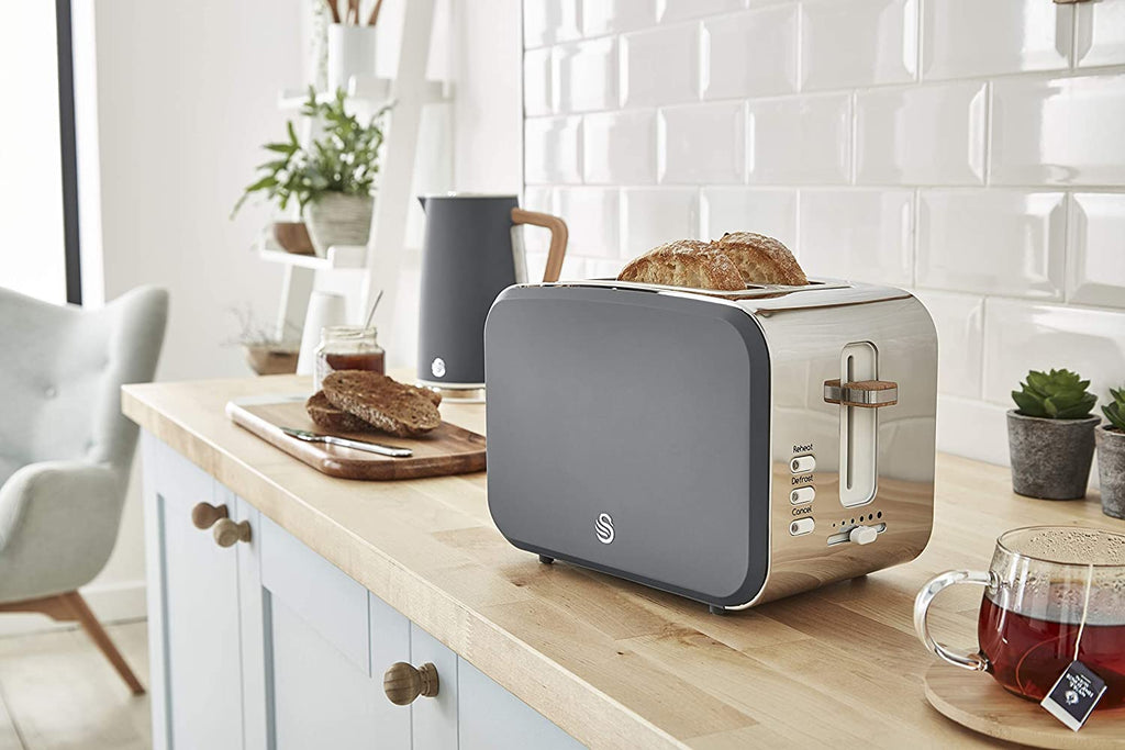Swan Nordic 2 Slice Toaster - Grey