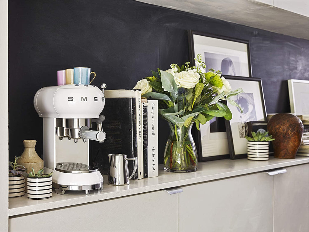 Smeg Retro 50's Espresso Coffee Machine White