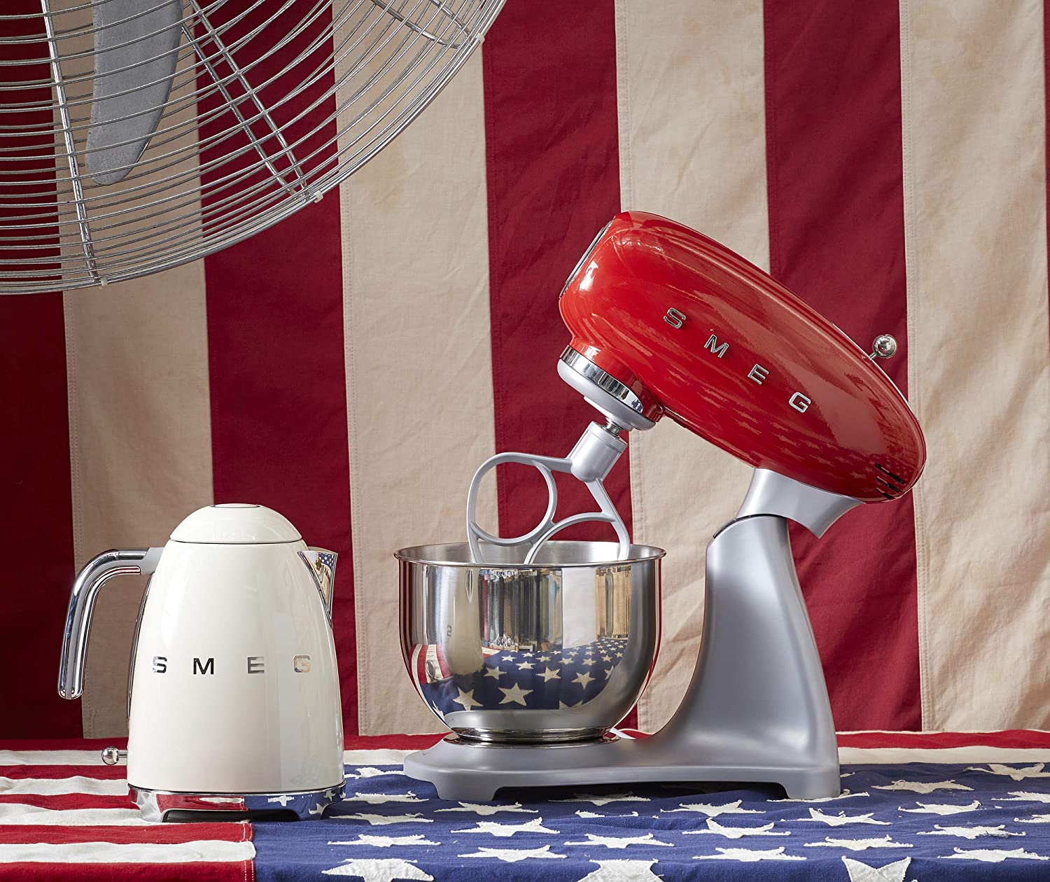 Smeg 50's Style Retro Stand Mixer Red