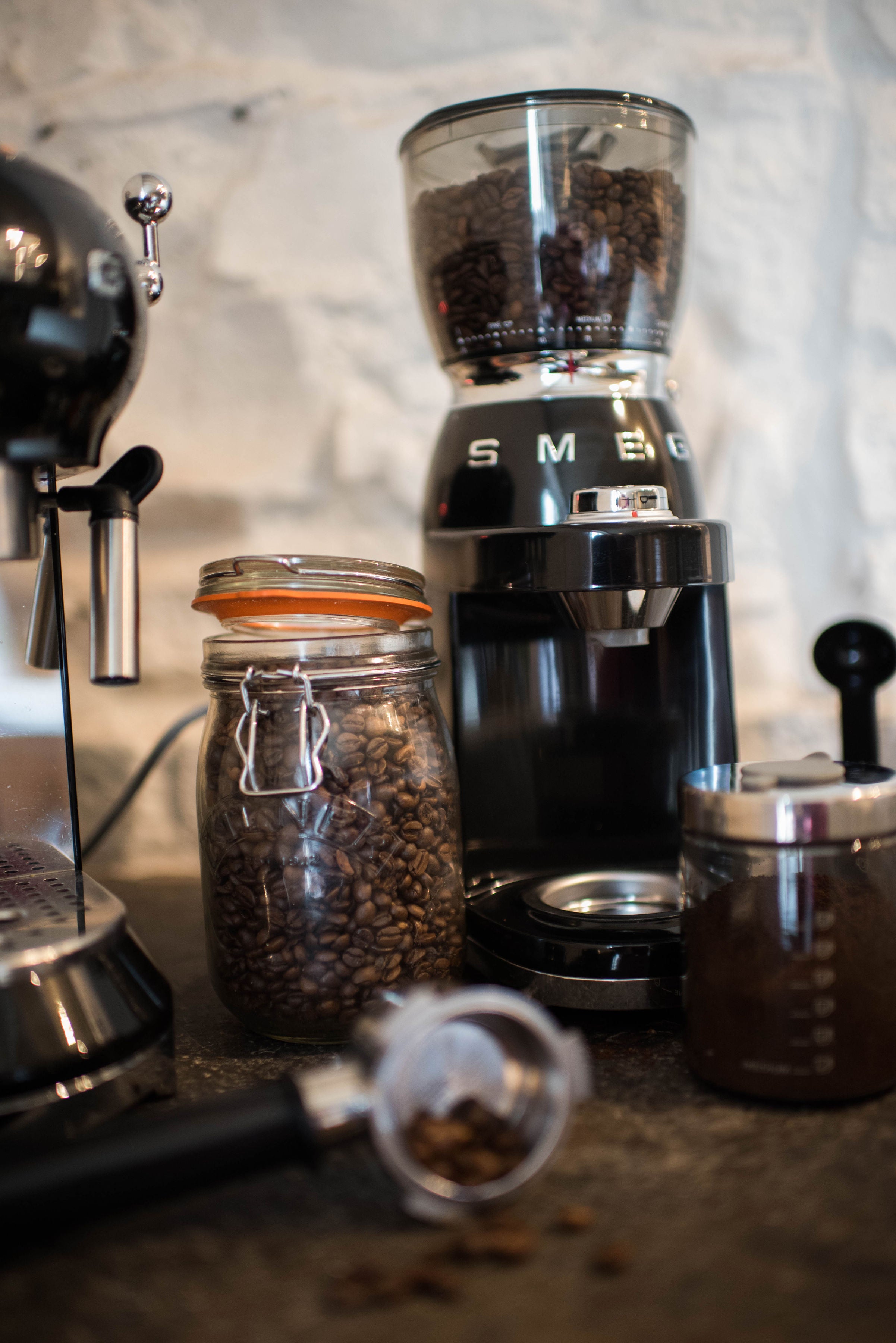 Smeg Retro 50's Coffee Grinder Black