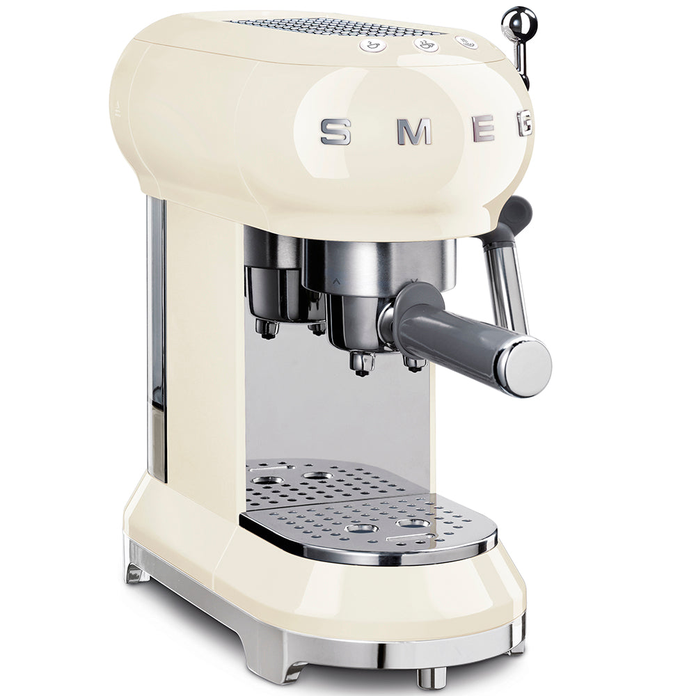 Smeg Retro 50's Espresso Coffee Machine Cream