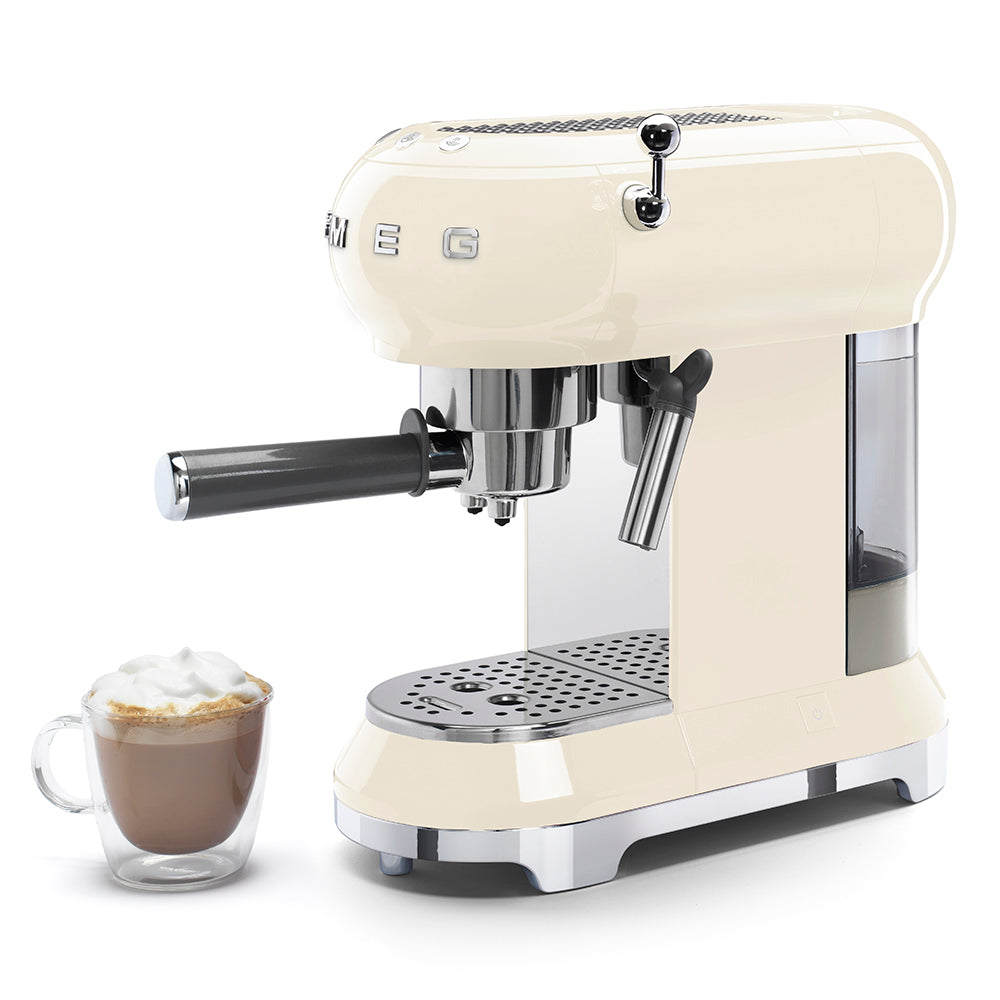 Smeg Retro 50's Espresso Coffee Machine Cream