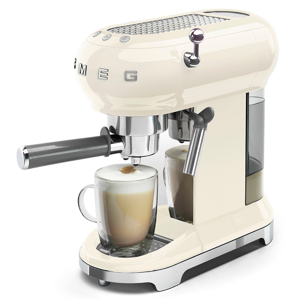 Smeg Retro 50's Espresso Coffee Machine Cream