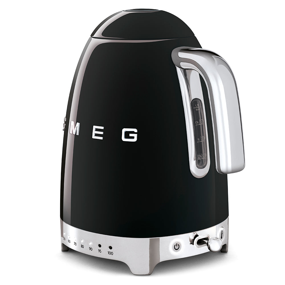 Smeg Variable Temperature Kettle Black 1.7L