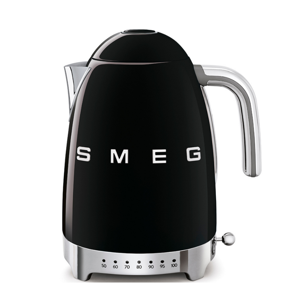 Smeg Variable Temperature Kettle Black 1.7L
