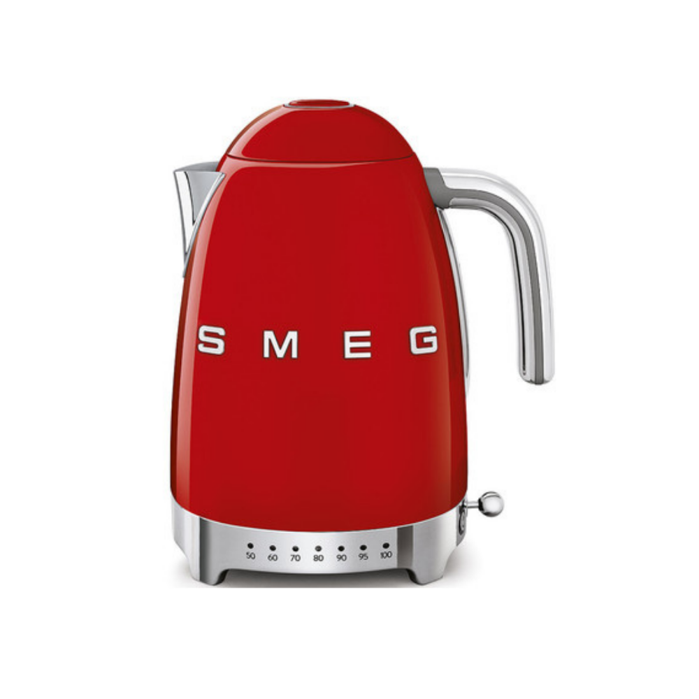 Smeg Variable Temperature Kettle Red 1.7L