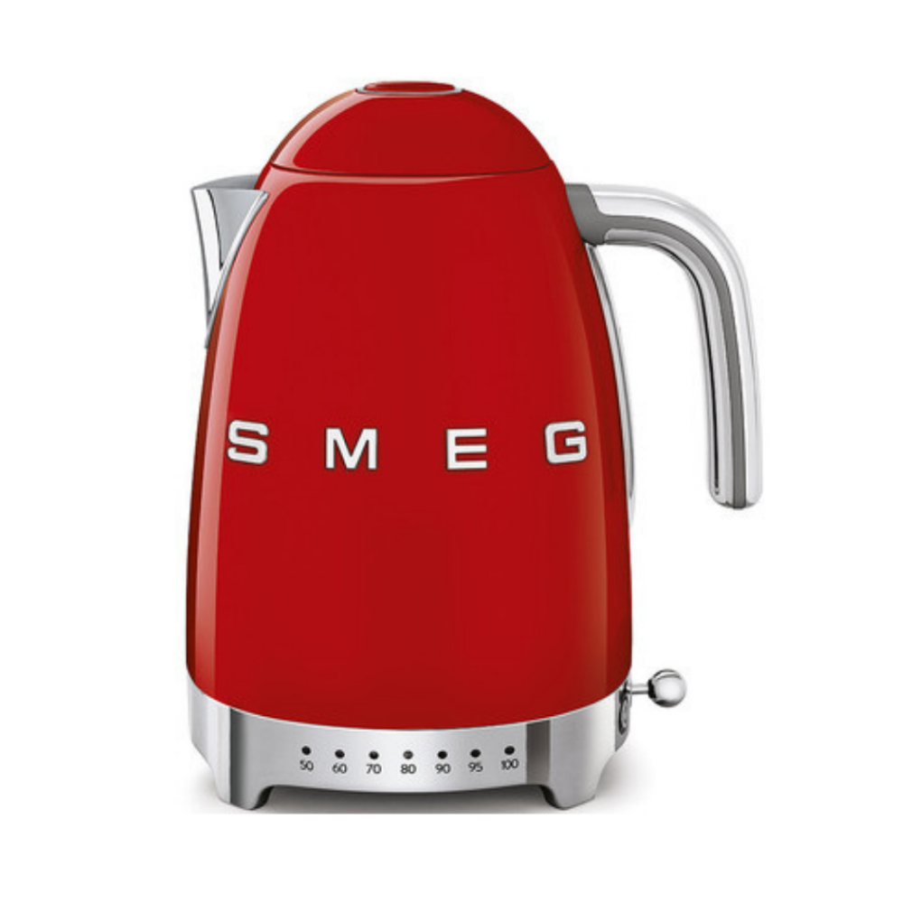 Smeg Variable Temperature Kettle Red 1.7L