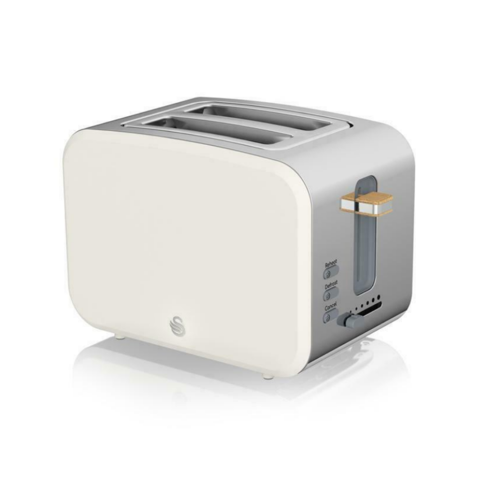 Swan 2 Slice Nordic Toaster - Cotton White
