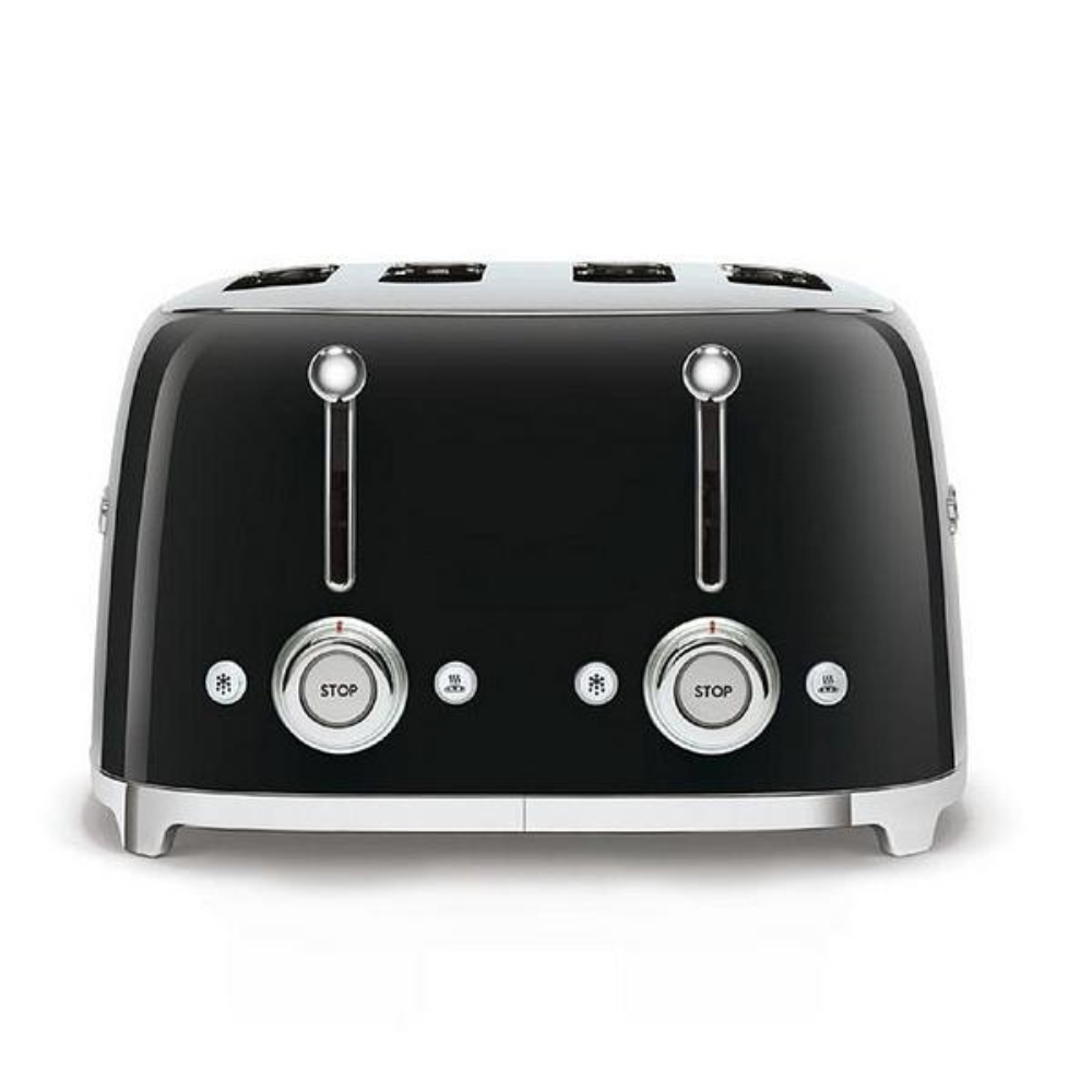 Smeg 50's Retro 4 Slice Toaster Black