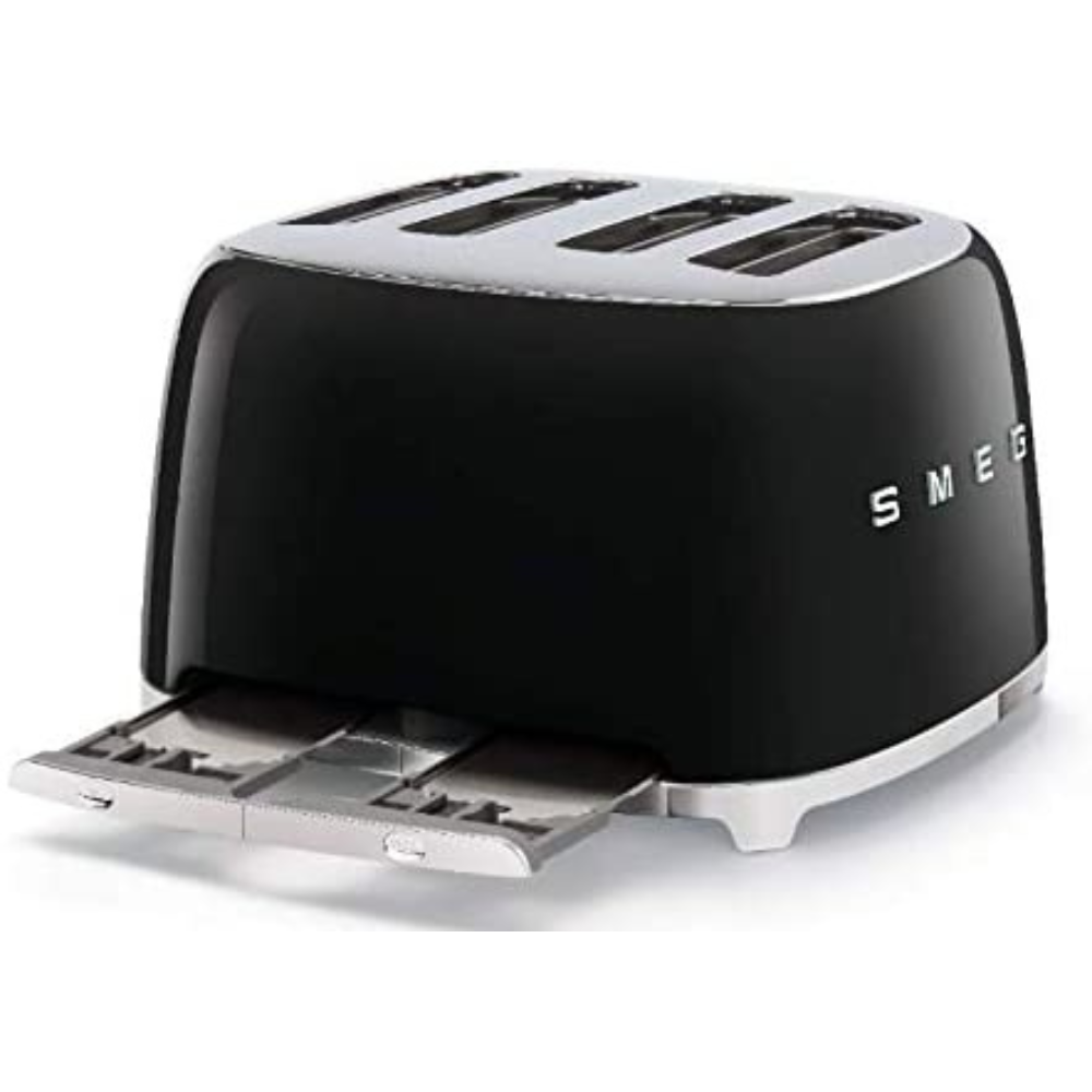 Smeg 50's Retro 4 Slice Toaster Black
