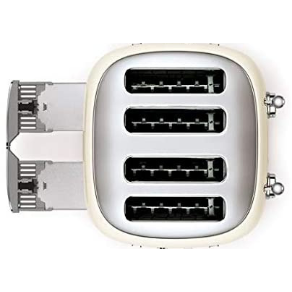 Smeg 50's Retro 4 Slice Toaster Cream
