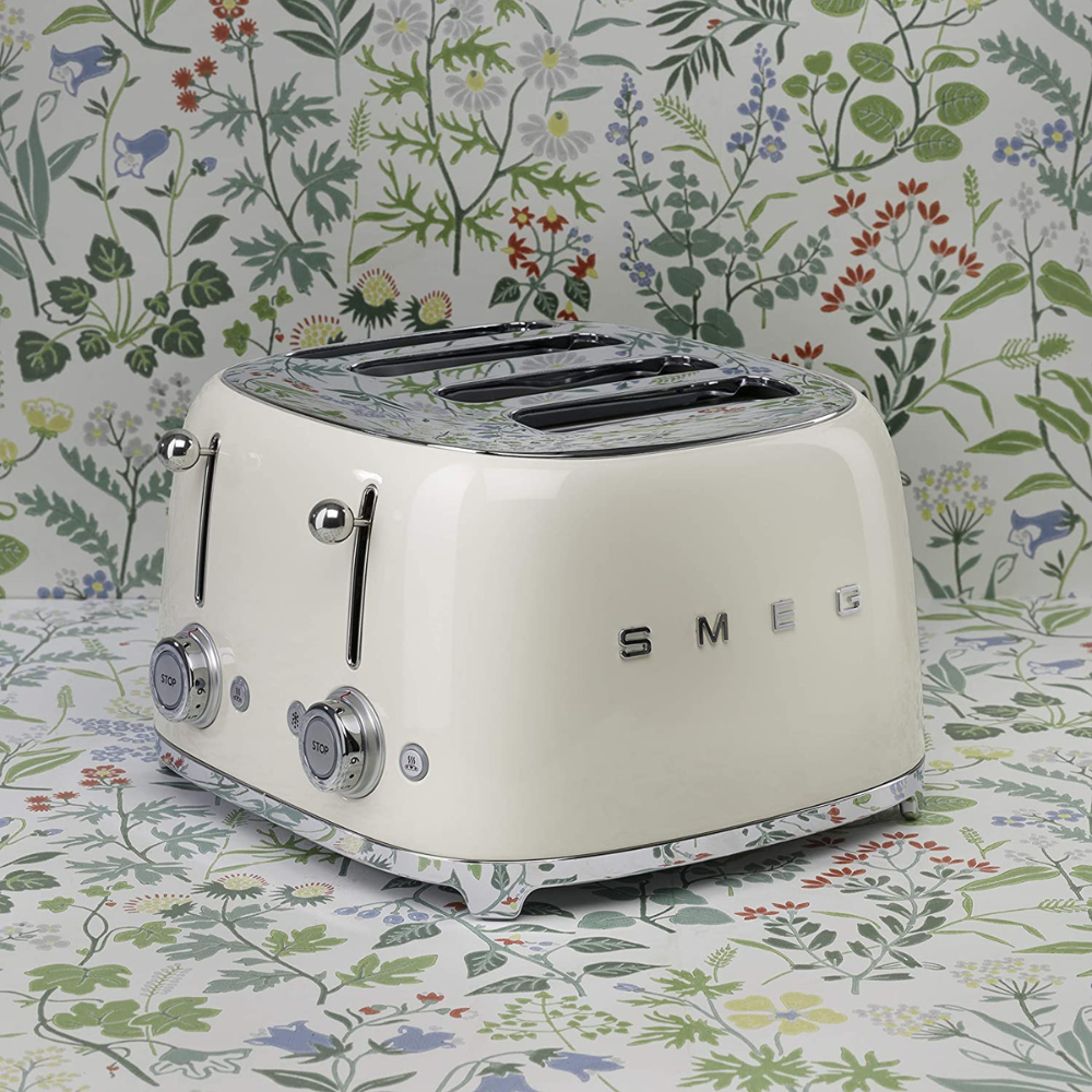Smeg 50's Retro 4 Slice Toaster Cream