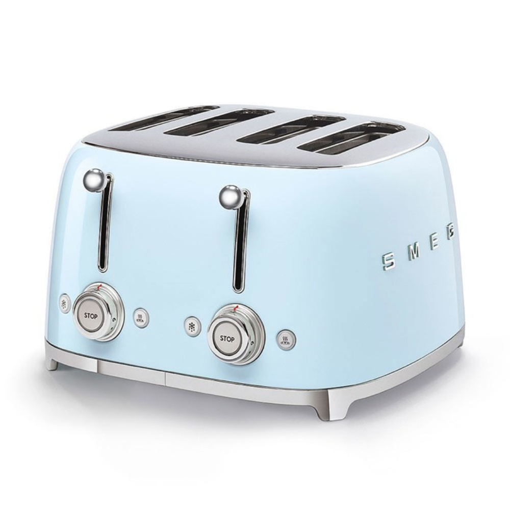 Smeg 50's Retro 4 Slice Toaster Pastel Blue