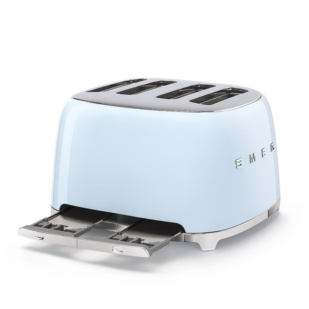 Smeg 50's Retro 4 Slice Toaster Pastel Blue