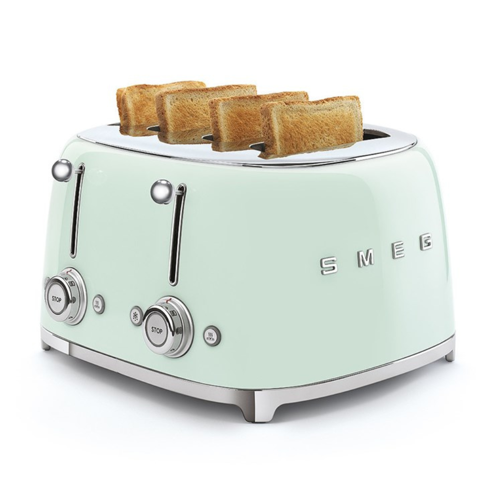 Smeg 50's Retro 4 Slice Toaster Pastel Green