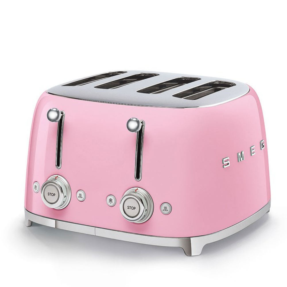 Smeg 50's Retro 4 Slice Toaster Pink