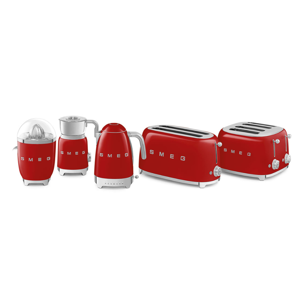 Smeg 50's Retro 4 Slice Toaster Red