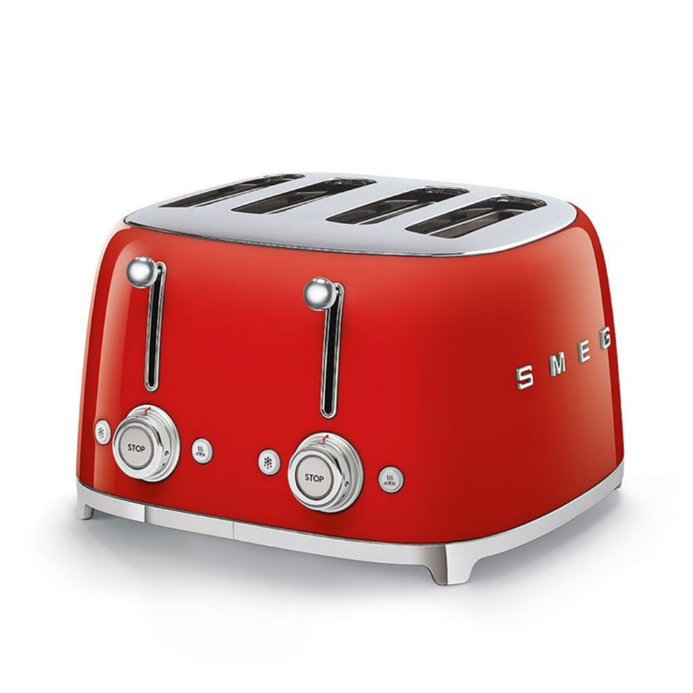 Smeg 50's Retro 4 Slice Toaster Red
