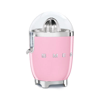 Smeg Citrus Juicer with Juicing Bowl and Lid Pink