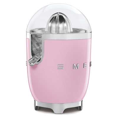 Smeg Citrus Juicer with Juicing Bowl and Lid Pink