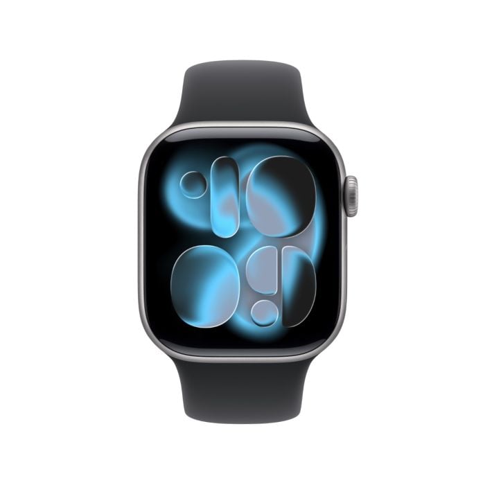 Apple Watch Series 11 Space Grey Aluminium Case with Black Sport Band