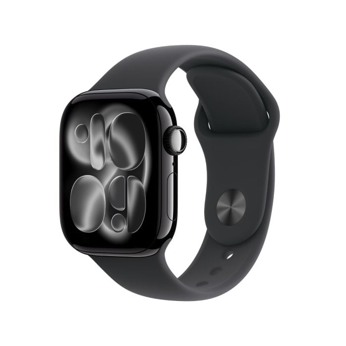 Apple Watch Series 11 Jet Black Aluminium Case with Black Sport Band