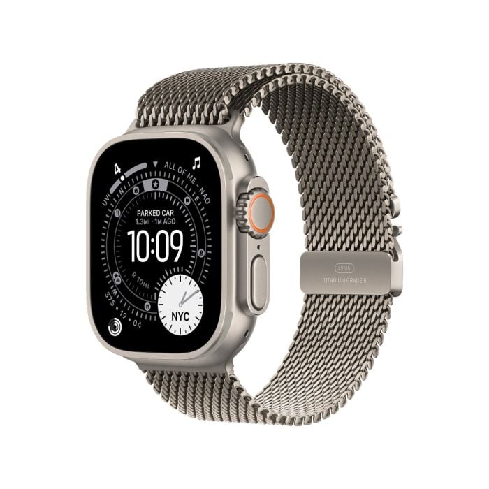 Apple Watch Ultra 3 Titanium Case with Milanese Loop