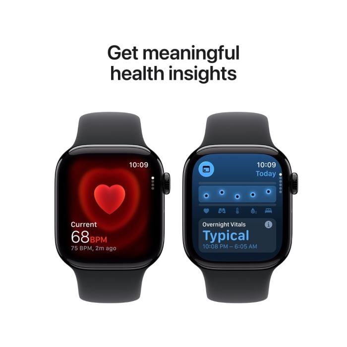 Apple Watch Series 11 Jet Black Aluminium Case with Black Sport Band