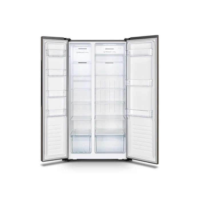 Hisense 516L Side by Side Fridge Freezer Inox H670SIT
