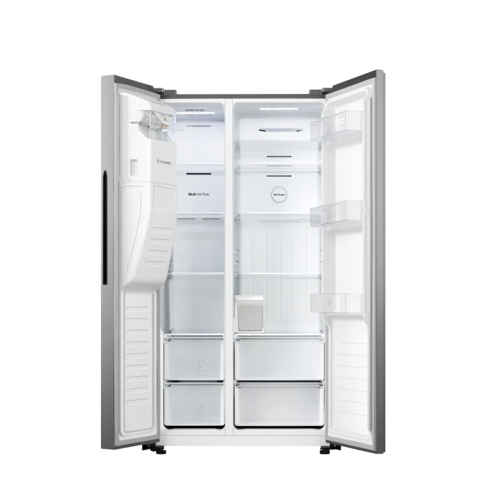 Hisense 474L Side By Side Fridge Freezer Stainless Steel H690SSIDL