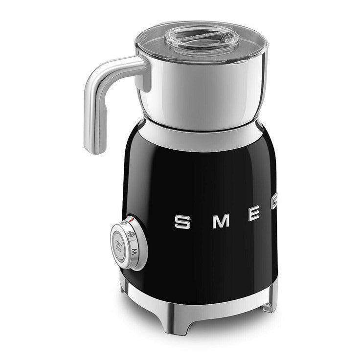Smeg Milk Frother in Black with Tritan TM Renew