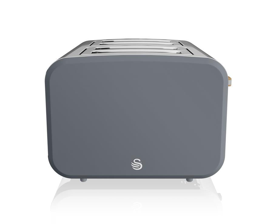 Swan Nordic 4 Slice Style Toaster - Slate Grey