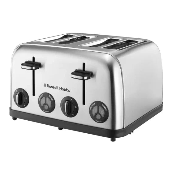 Russell Hobbs Stainless Steel 4-Slice Toaster, 1750W