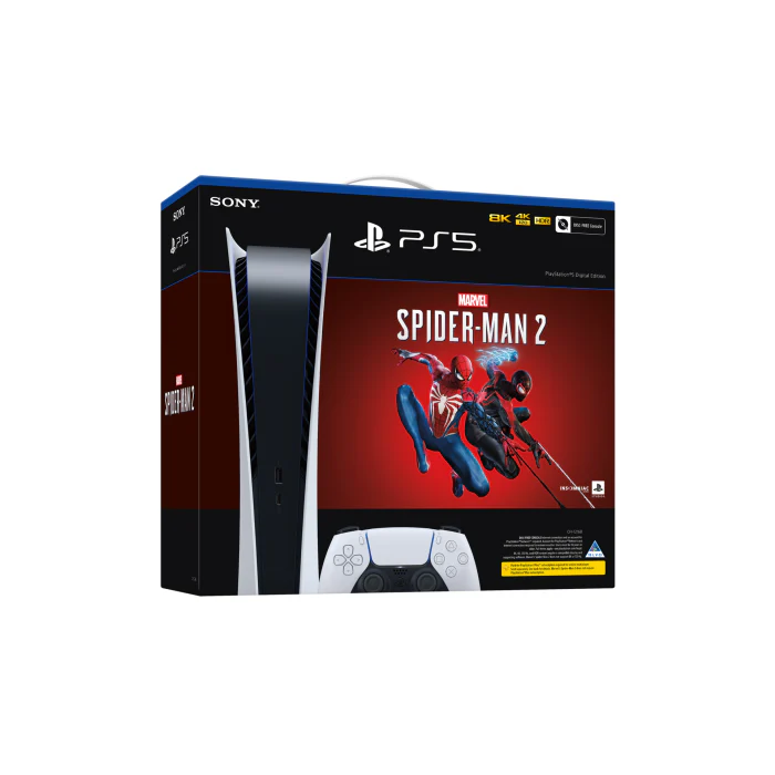 Play Station 5 Digital Edition with Spiderman 2