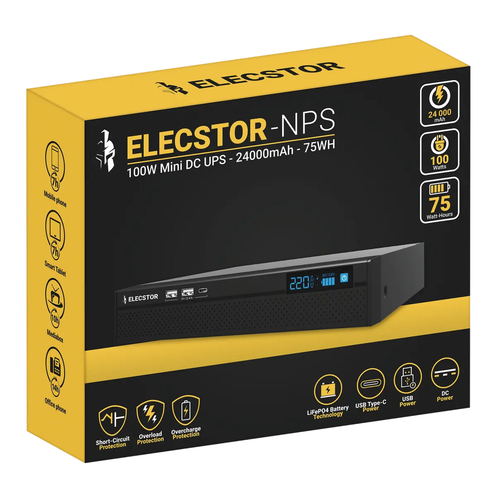 Elecstor 100W Mini UPS 24 000mAh - 75WH