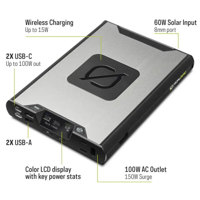Goal Zero Sherpa 100 AC 94.7Wh Wireless Charger Gen4