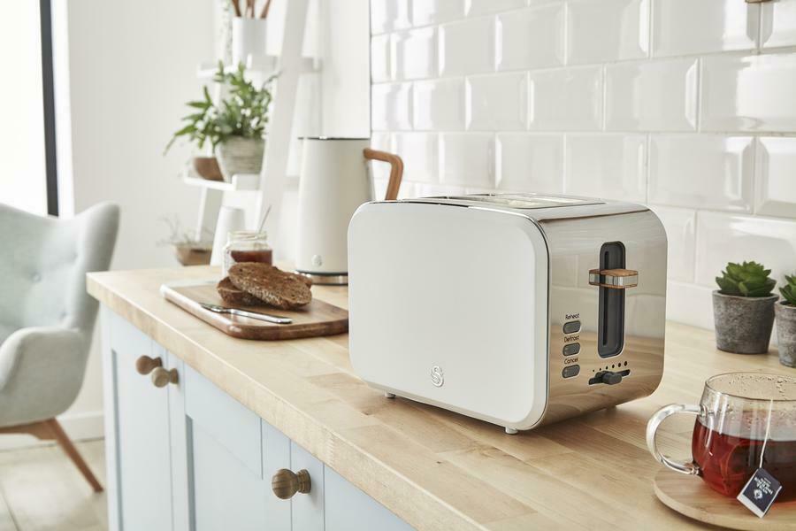 Swan 2 Slice Nordic Toaster - Cotton White