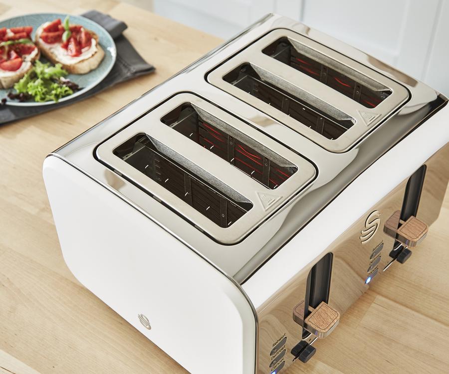 Swan Nordic 4 Slice Toaster - Cotton White